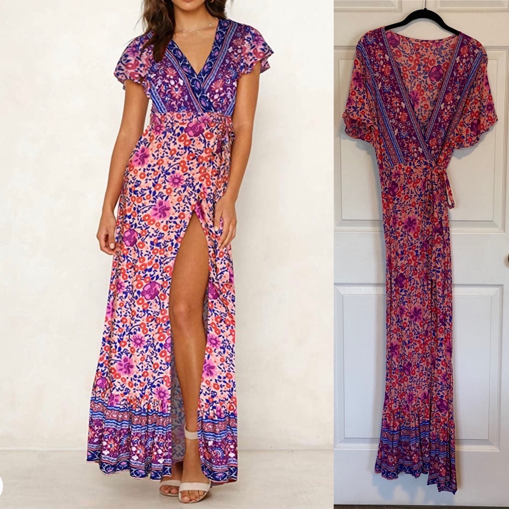 Boho Wrap Dress